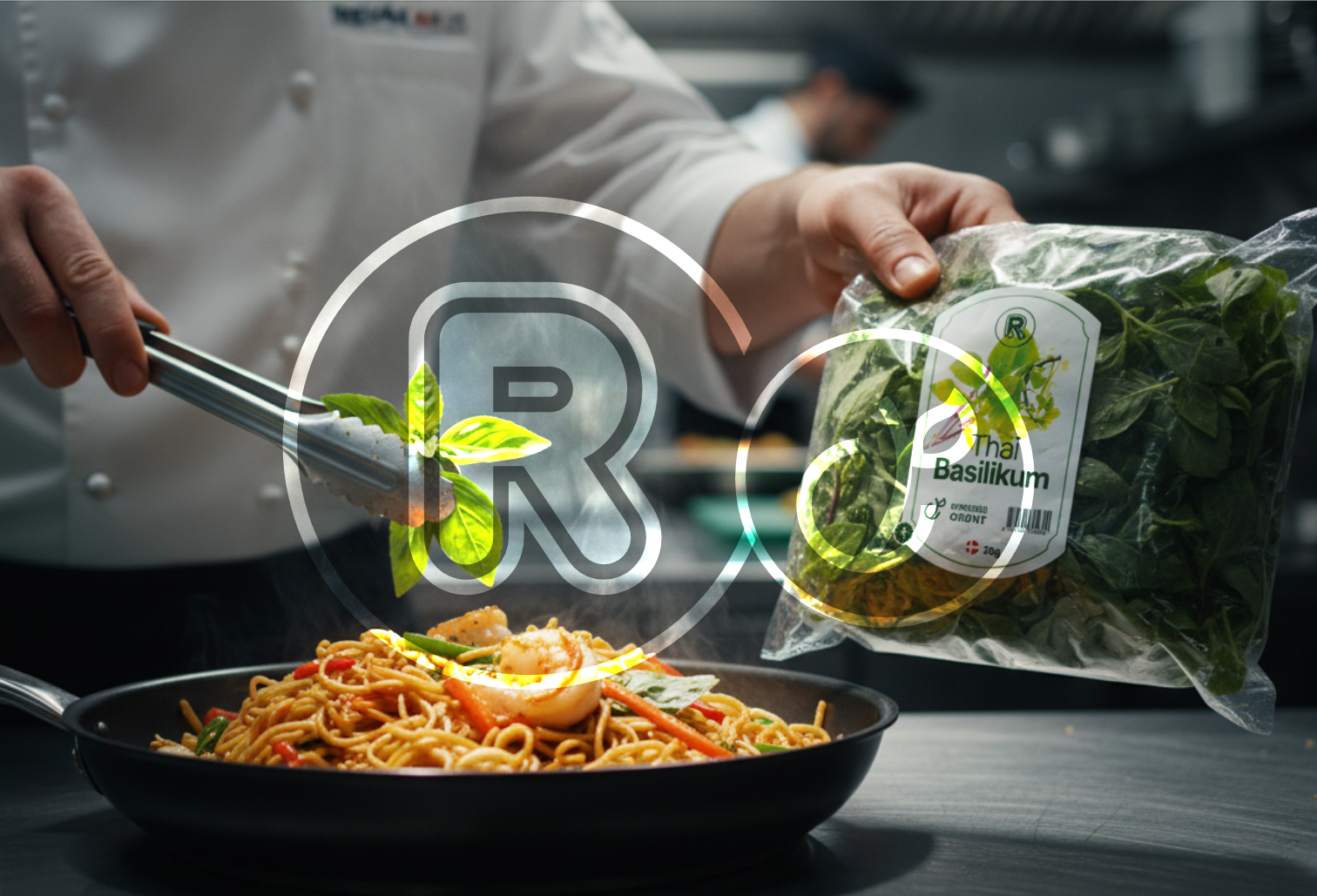 Kok bruger friske urter